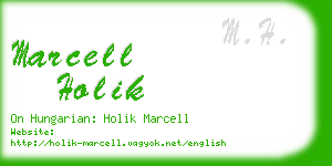 marcell holik business card